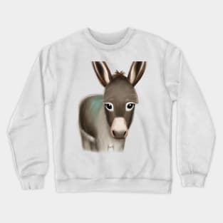 Cute Mule Drawing Crewneck Sweatshirt